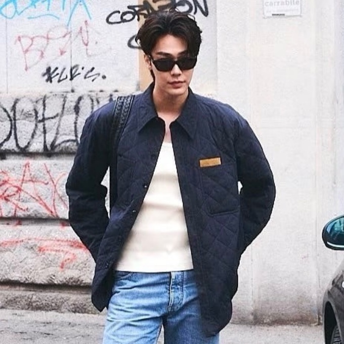 bottega veneta quilted shirt jacket